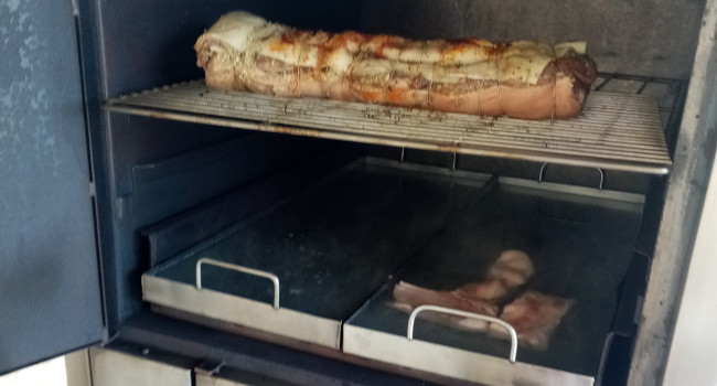 Porchetta cuite au four à bois !